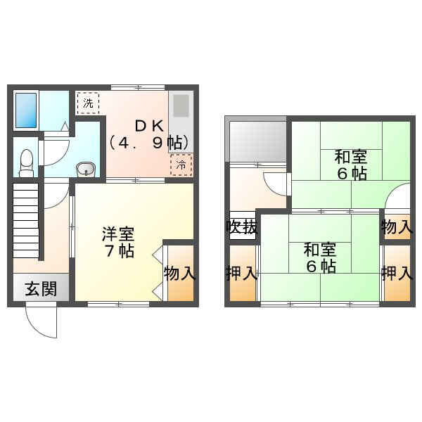 城が山５丁目戸建の間取り