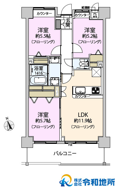 ライオンズプラザ茅ヶ崎駅前の間取り