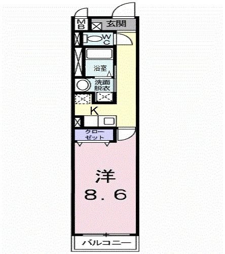 サンセットタイムの間取り|間取りです。
