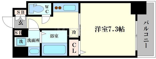 ワールドアイ大阪ドームシティの間取り