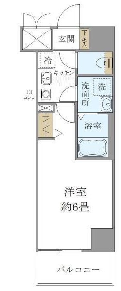 シエル白山　Ｂ館の間取り|間取りです。