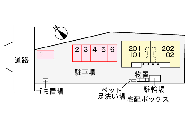 ルミエール・アンの駐車場|駐車場