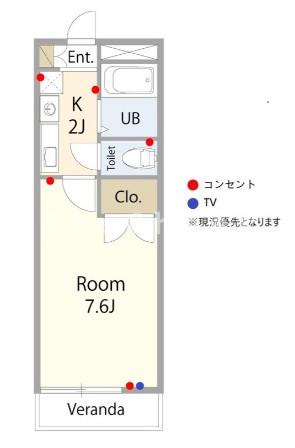 メゾンモンブランの間取り