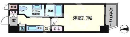 エステムコート南堀江Ⅲチュラの間取り|エステムコート南堀江Ⅲチュラ　間取り