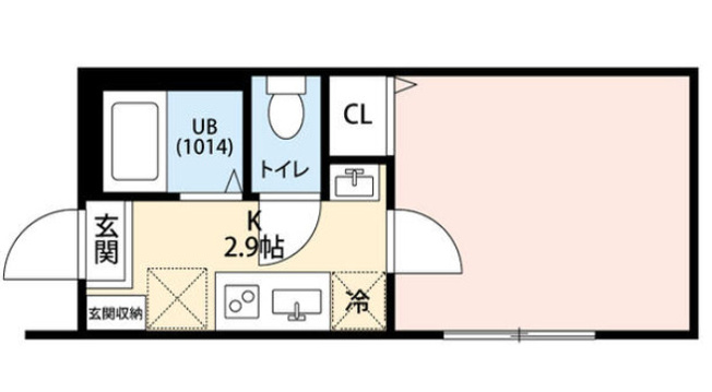 【間取り】 | ラフィーネ西谷Ｂ