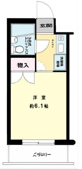SunVista池上の間取り|南向きバルコニー
