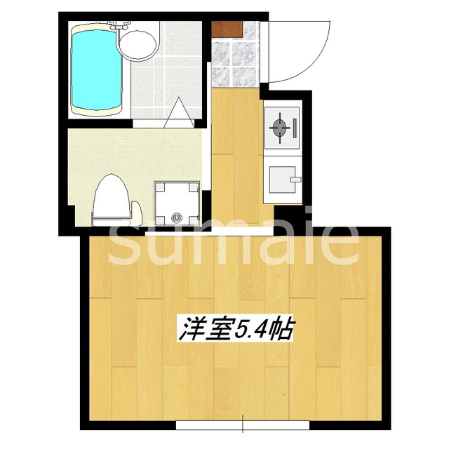 ザ・コートハウス十条Ⅱの間取り|1Kのお部屋です☆