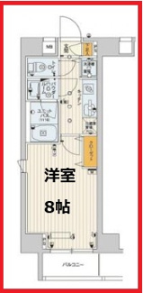 【間取り】 | スカイコートパレス押上Ⅱ