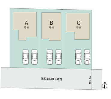 宇都宮市滝谷町の区画図
