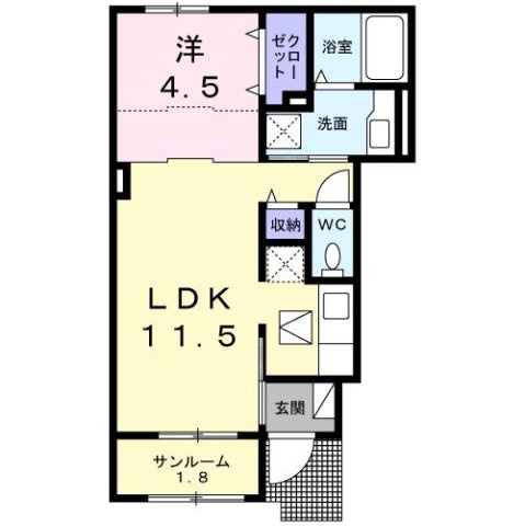 アフェクト　Ｋの間取り