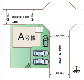 千葉市若葉区若松台３丁目２４４番の区画図
