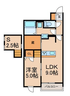 グラフィオA 仲介手数料（賃料の1.10ヵ月）の50％OFF対象物件！の間取り