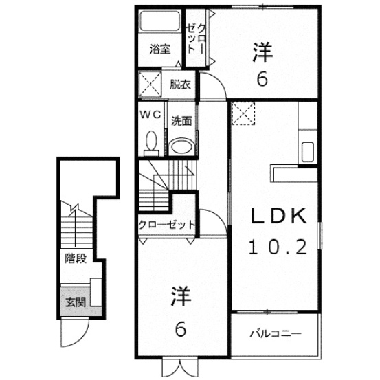 【間取り】 | ラフィーネメゾン　Ｂ