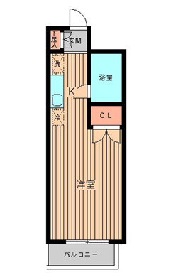 川崎市多摩区東生田１丁目の賃貸マンションの間取り