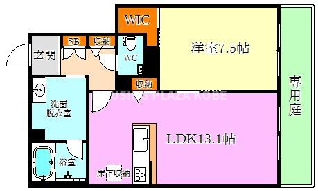 シャーメゾン潮見台の間取り