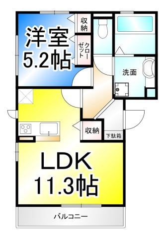 ハイムビアンカ DRの間取り