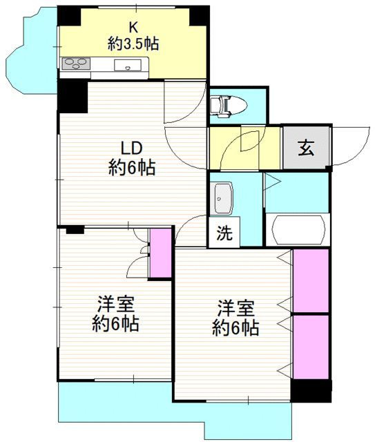 錦糸町グリーンハイツの間取り|間取りです。