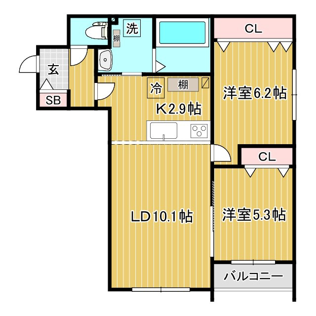 Liebens Oakの間取り