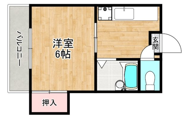 ハイツフジNo.2の間取り
