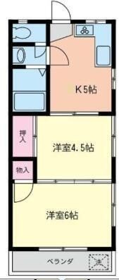 【間取り】 | ハイツリバーサイド１