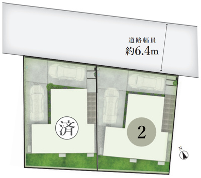 【区画図】 | 横浜市瀬谷区東野台 新築戸建 全2棟