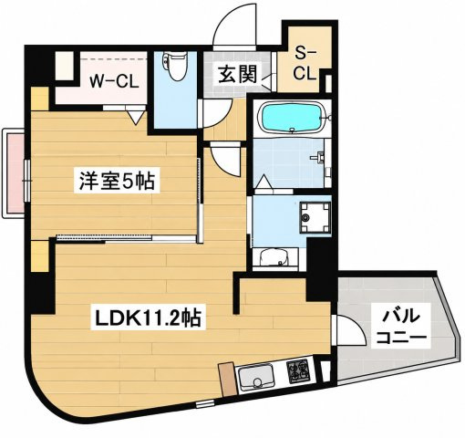 シェ　ヌ・ロジェの間取り