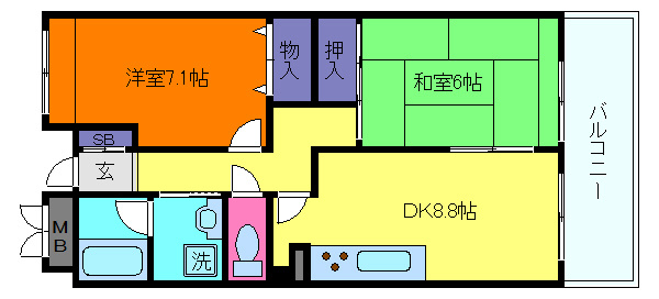 アプリーレ北青木の間取り