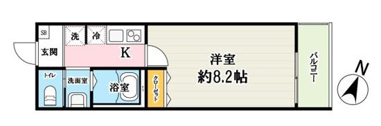 カフーティーダ西大宮の間取り