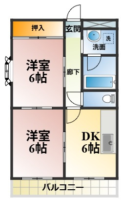 メゾンカルムの間取り