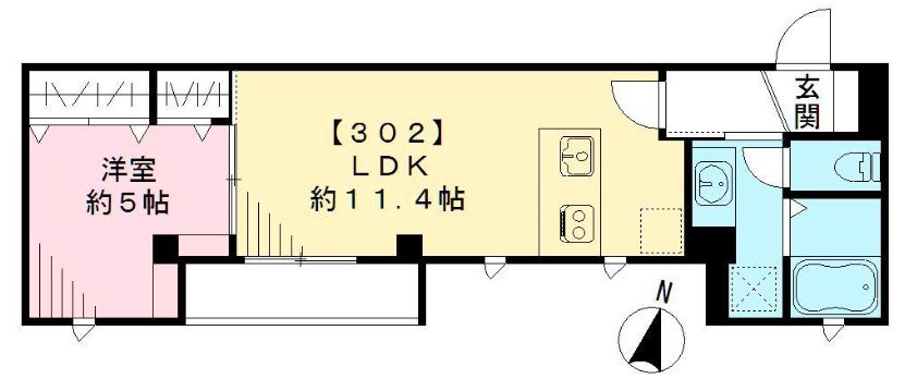 south side 11の間取り