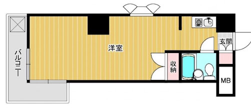 【間取り】 | スカイコート新丸子　新丸子駅まで5分/武蔵小杉駅までも6分/コーナールーム