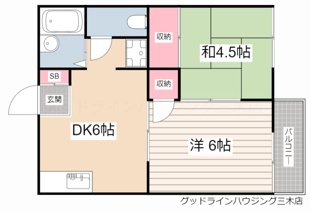 末広一番館の間取り
