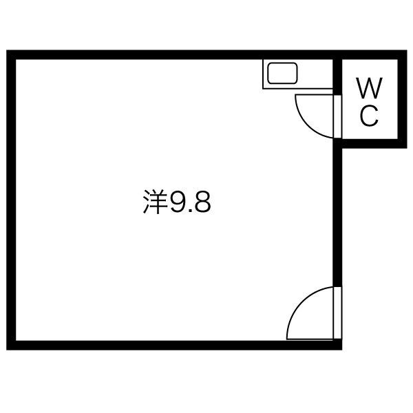 豊中市服部元町２丁目の店舗事務所の間取り