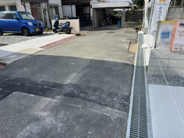 明石市東朝霧丘新築戸建の前面道路含む現地写真