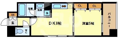 レジディア心斎橋ウエスト　堀江小学校区の間取り|レジディア心斎橋ウエスト　間取り