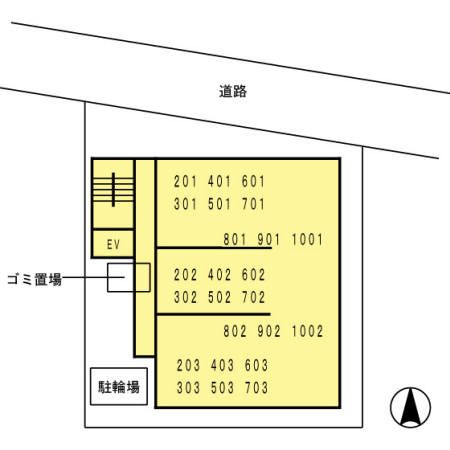 ＢＪ氷川町の区画図