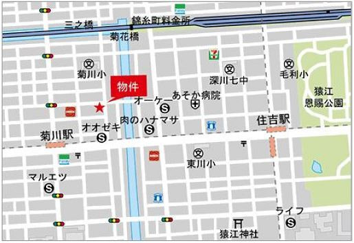 アーバネックス菊川Ⅱの地図