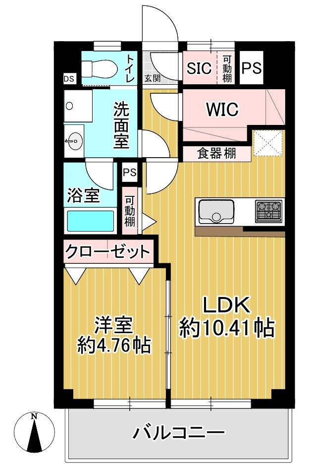 富士見台ファミリーマンションの間取り