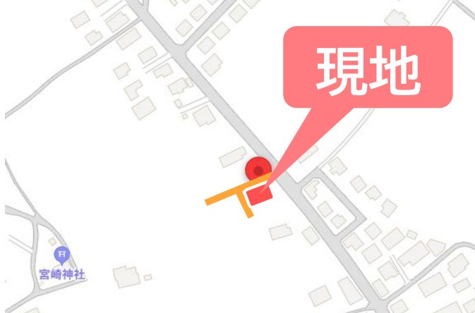 仲介手数料不要　新築 御船町陣 3号棟 4LDK 土地約60坪の地図|案内図