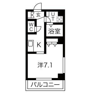 神戸市中央区生田町４丁目の賃貸マンションの間取り