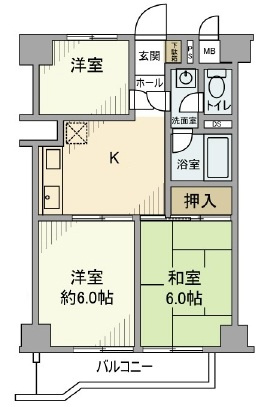 高島平グロリアハイツの間取り|間取りです。