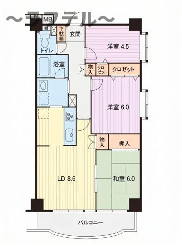 コリーヌふじみ野の間取り