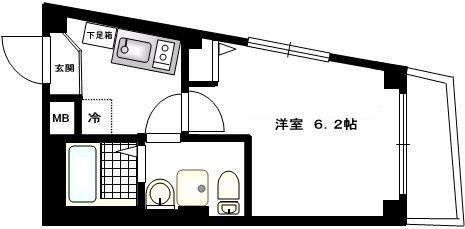 b’CASA新大橋の間取り|間取りです。
