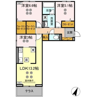 【間取り】 | アリッサムⅠ