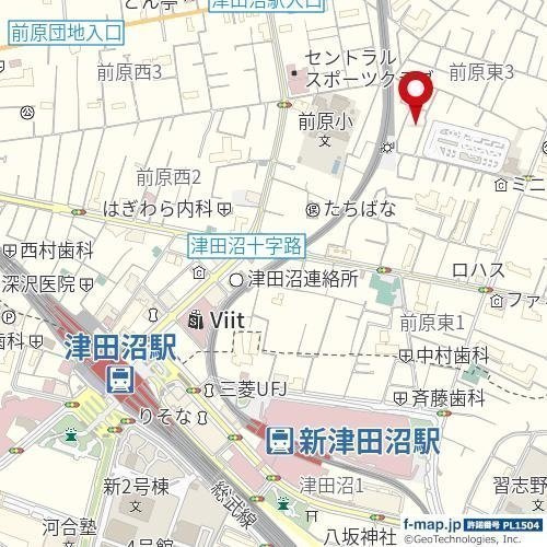 Ｈａｋｕｓｕｉ津田沼の地図