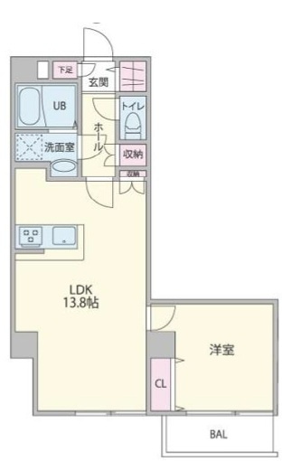 ディアコート三軒茶屋の間取り|間取りです。