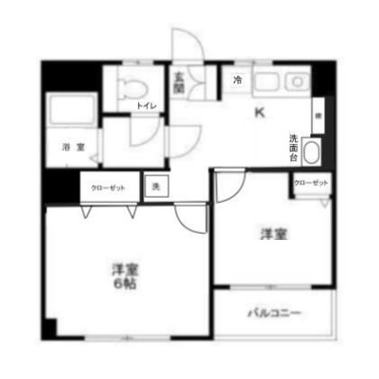 ダイヤモンドレジデンス東日暮里第二の間取り|間取りです。