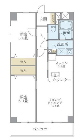 アーンジユ赤羽岩淵の間取り|間取りです。
