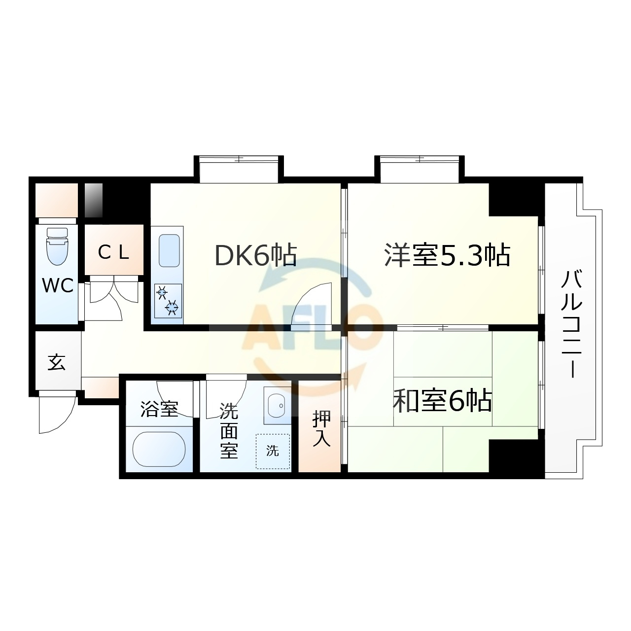 カサパルコ敷津の間取り|カサパルコ敷津　間取り
