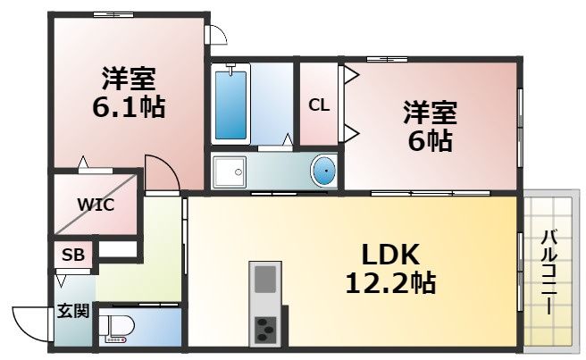 メゾンルミエールの間取り